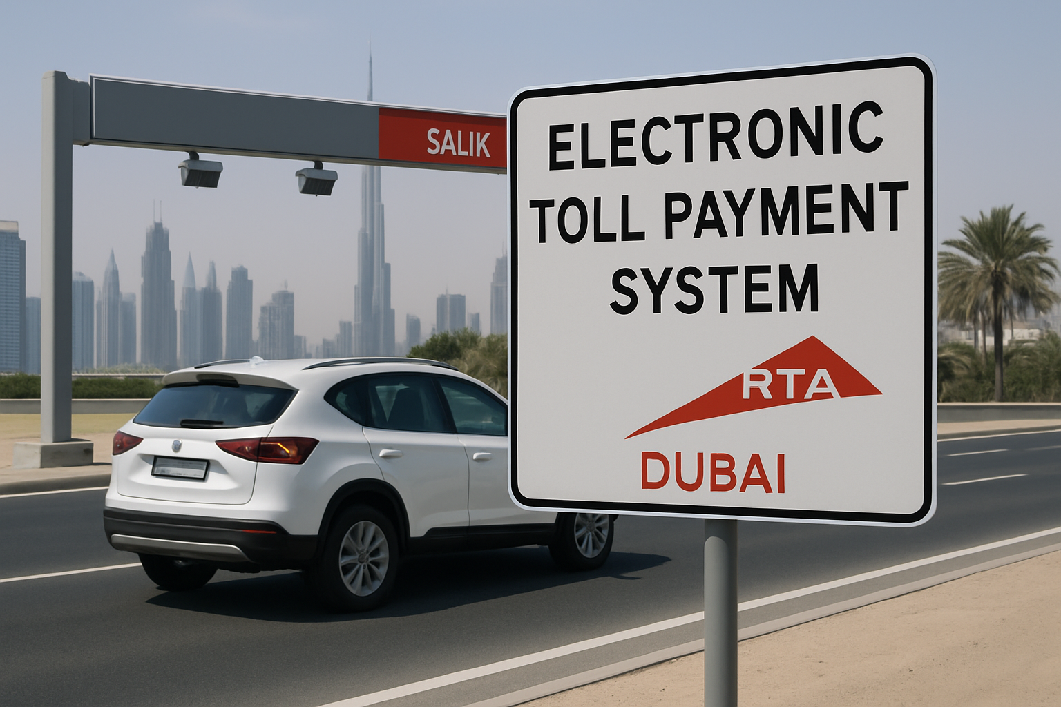 Electronic toll payment system in Dubai